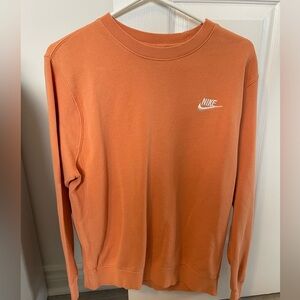 Nike Men's Vibrant Orange Crewneck Sweater